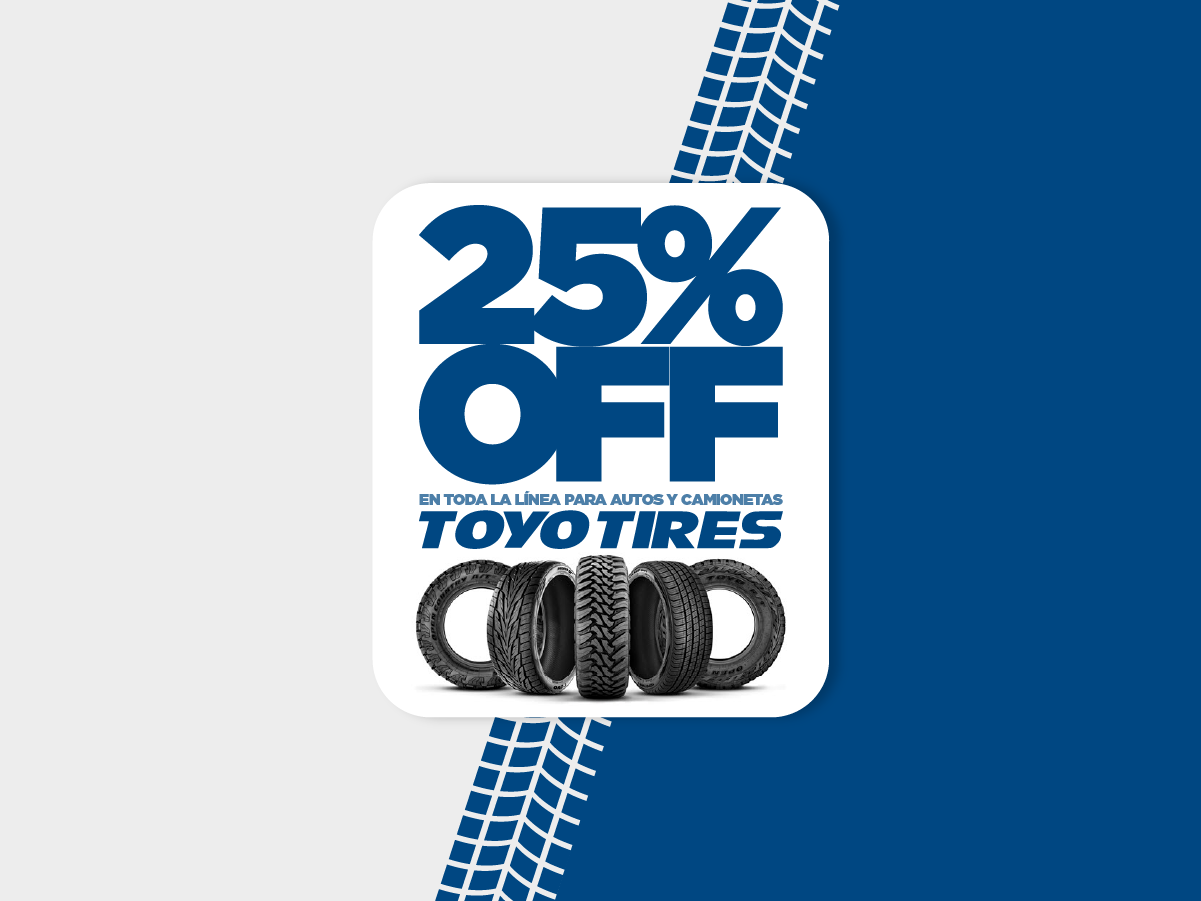 Diciembre: 25% OFF en toda la línea TOYO