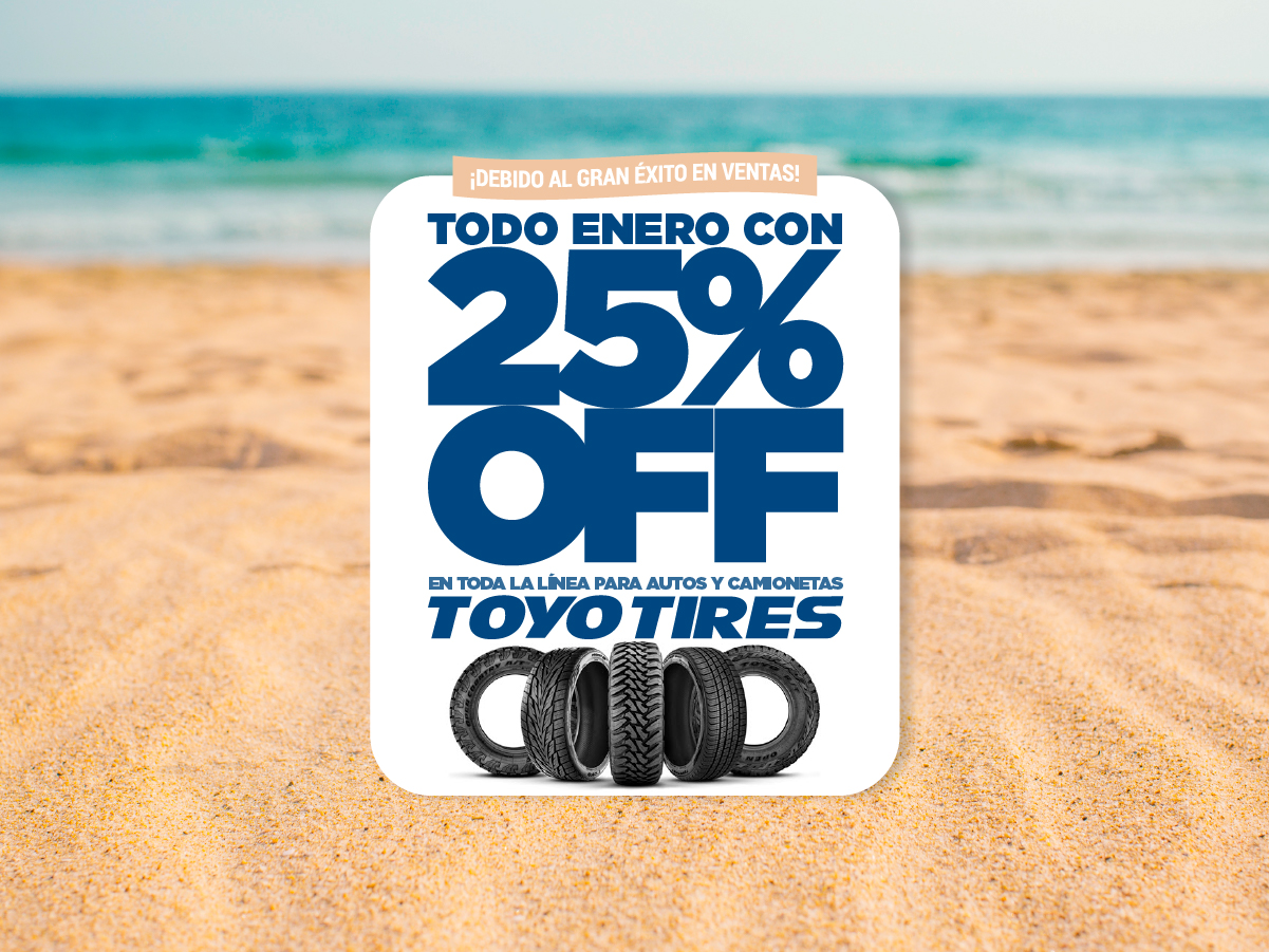 Debido al GRAN éxito en ventas: ¡¡TODO ENERO CON 𝟐𝟓% 𝐎𝐅𝐅 EN TOYO!!