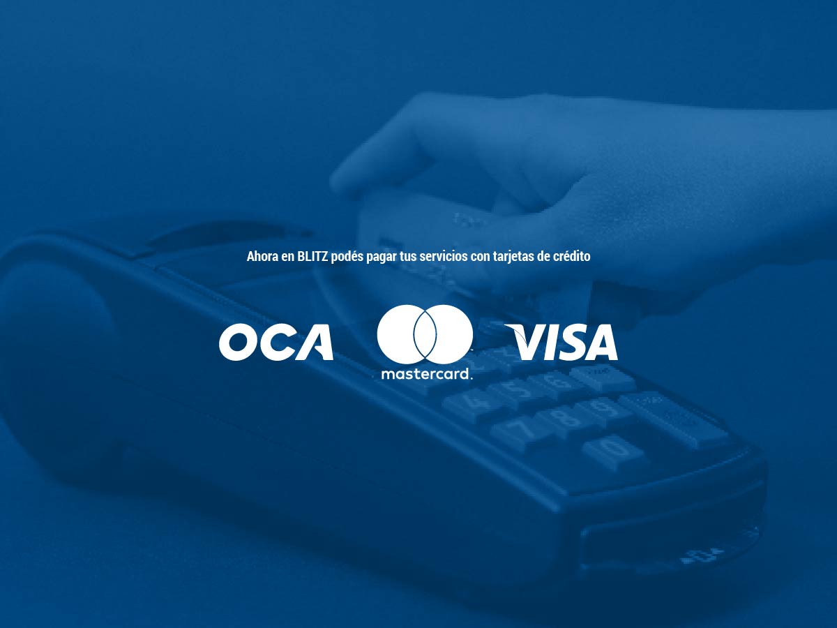 Ahora podés pagar tus servicios con tarjetas de crédito 💳