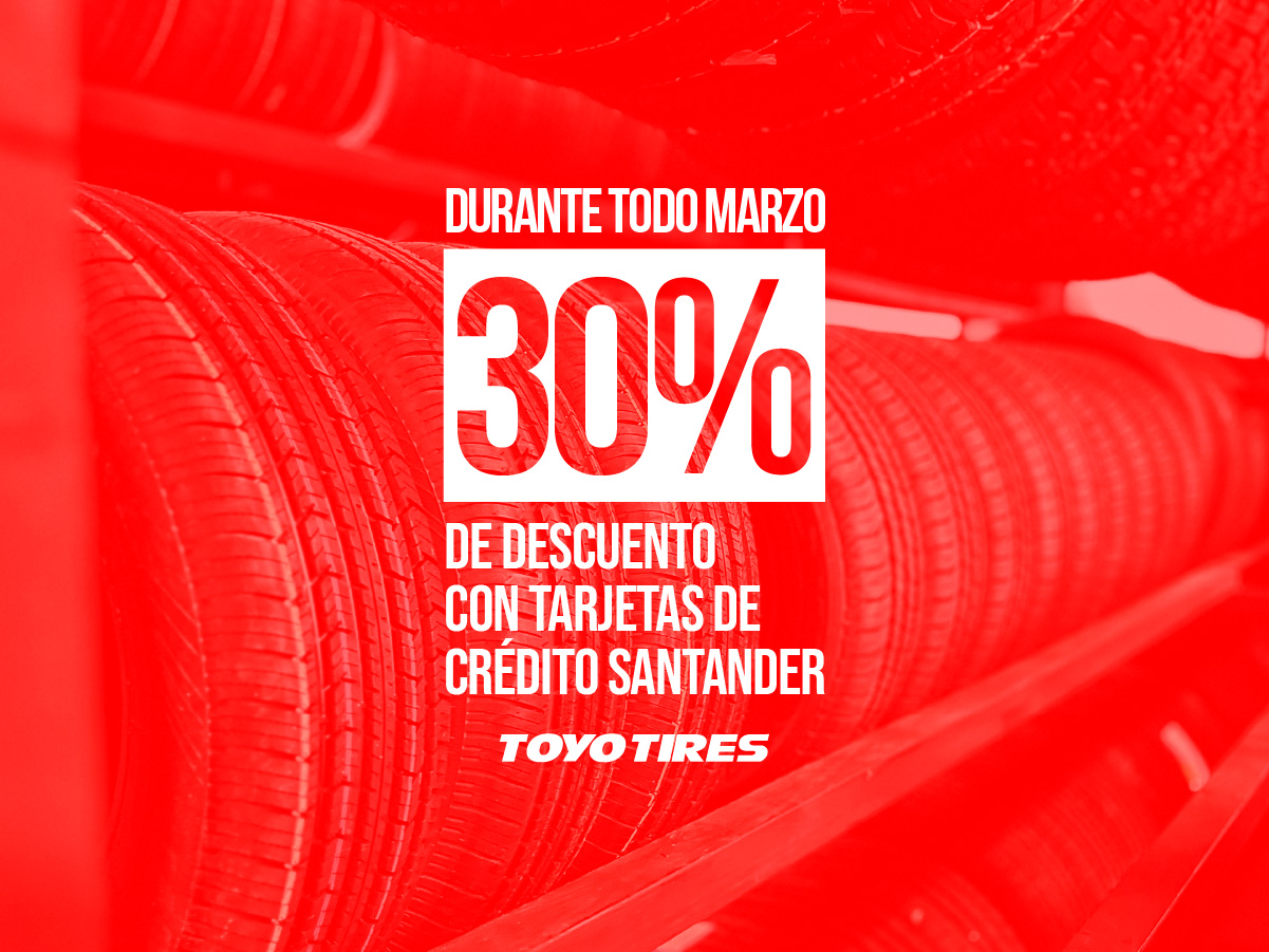 MARZO: 30% de descuento en TODA la línea TOYO